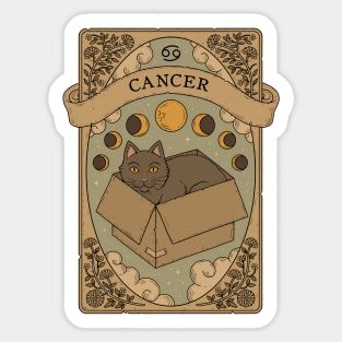 Cancer - Cats Astrology Sticker